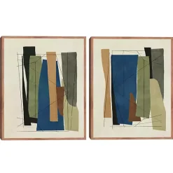 Sale Kirklands Home Synch Abstract 2-pc. Framed Canvas Art Set