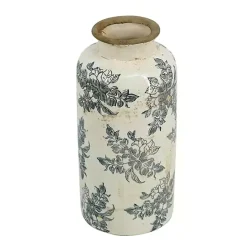 Sale Kirklands Home Tall Gray and Ivory Vase