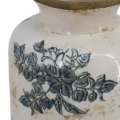 Sale Kirklands Home Tall Gray and Ivory Vase