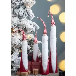 Sale Kirklands Home Tall Red and White Santa Gnomes, Set of 4