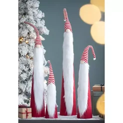Sale Kirklands Home Tall Red and White Santa Gnomes, Set of 4