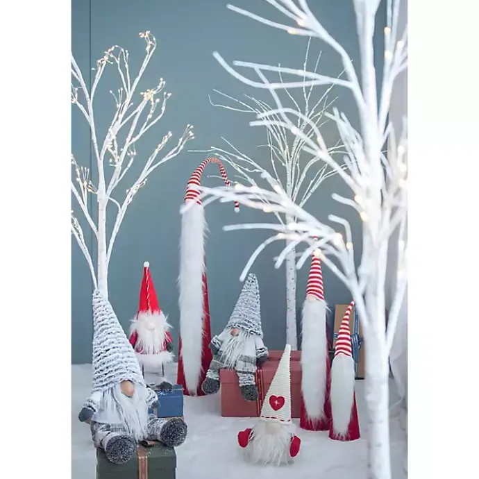 Sale Kirklands Home Tall Red and White Santa Gnomes, Set of 4