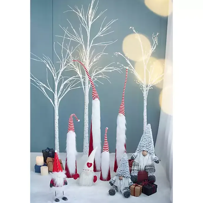 Sale Kirklands Home Tall Red and White Santa Gnomes, Set of 4