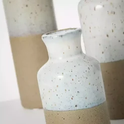 Discount Kirklands Home Tall Terracotta Two-Toned Speckled Vases, Set of 3