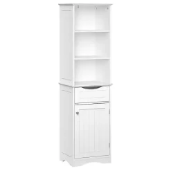 Online Kirklands Home Tall Open Shelves Cabinet White