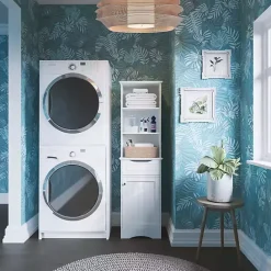 Online Kirklands Home Tall Open Shelves Cabinet White