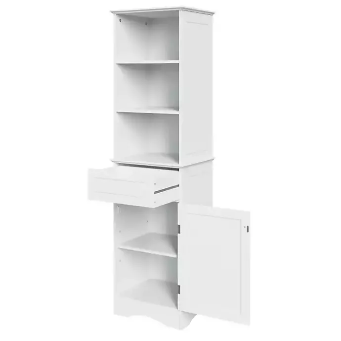 Online Kirklands Home Tall Open Shelves Cabinet White
