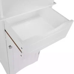 Online Kirklands Home Tall Open Shelves Cabinet White