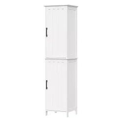 Online Kirklands Home Tall Wood 2-Door Storage Cabinet White