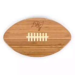 Online Kirklands Home Tampa Bay Buccaneers Bamboo Football Cutting Board Tan