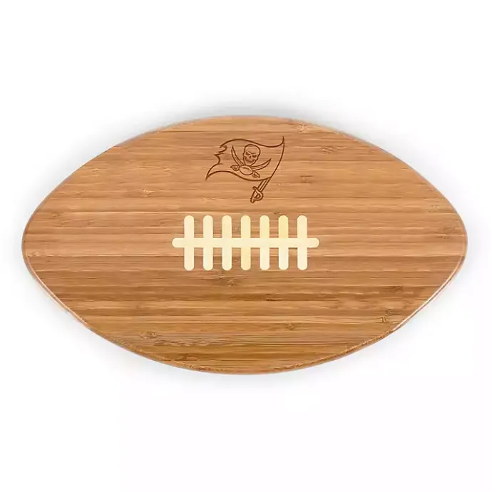 Online Kirklands Home Tampa Bay Buccaneers Bamboo Football Cutting Board Tan