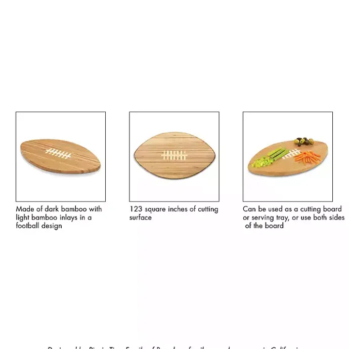 Online Kirklands Home Tampa Bay Buccaneers Bamboo Football Cutting Board Tan
