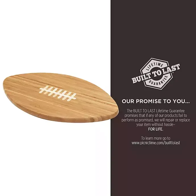 Online Kirklands Home Tampa Bay Buccaneers Bamboo Football Cutting Board Tan