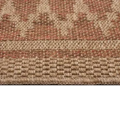 Sale Kirklands Home Tan & Orange Zig Zag Indoor/Outdoor Area Rug, 7x9