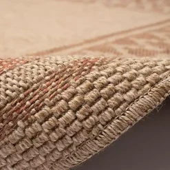 Sale Kirklands Home Tan & Orange Zig Zag Indoor/Outdoor Area Rug, 7x9