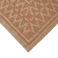 Sale Kirklands Home Tan & Orange Zig Zag Indoor/Outdoor Area Rug, 7x9