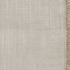 Outlet Kirklands Home Tan and White Two-Tone Fringe Napkins, Set of 4