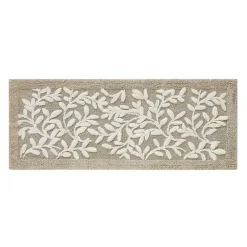 Clearance Kirklands Home Tan Botanical Cotton Bath Mat, 60 in.