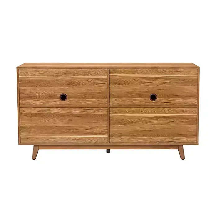 Online Kirklands Home Cane Wood Storage Media Cabinet Tan