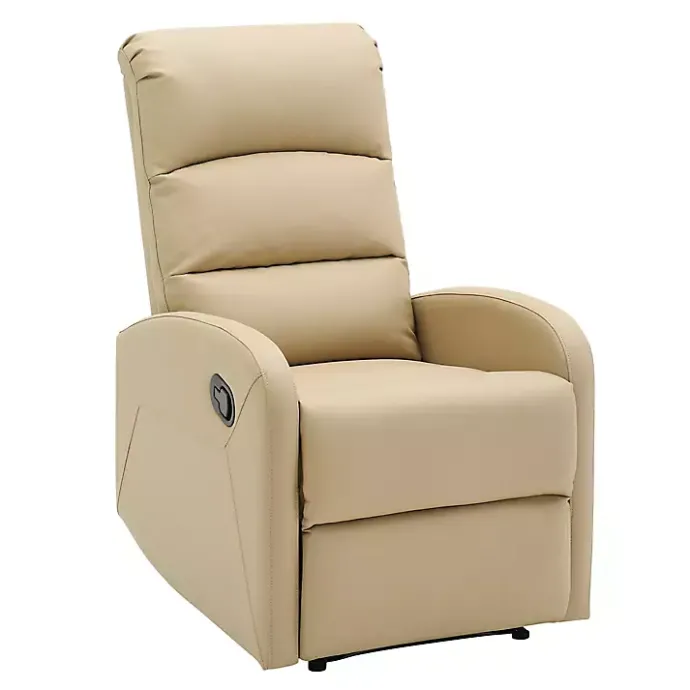 Hot Kirklands Home Faux Leather Dormi Recliner Tan