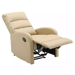 Hot Kirklands Home Faux Leather Dormi Recliner Tan