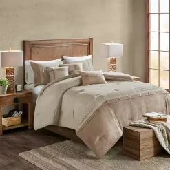 Outlet Kirklands Home Faux Suede 7-pc. King Comforter Set Tan