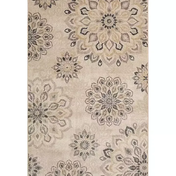 Best Kirklands Home Floral Mini Medallions Area Rug, 5x7 Tan