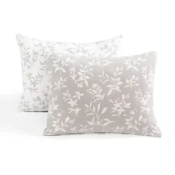 Clearance Kirklands Home Tan Floral Reversible 3-pc. Full/Queen Quilt Set