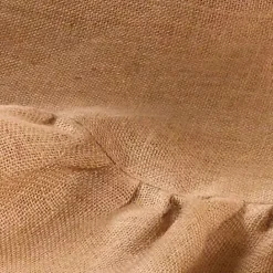 New Kirklands Home Jute Ruffle Trim Christmas Tree Skirt, 53 in. Tan