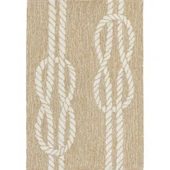 Best Kirklands Home Nautical Rope Indoor/Outdoor Area Rug, 2x3 Tan