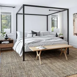 Best Kirklands Home Nona Emily Henderson x RugsUSA Area Rug, 4x6 Tan