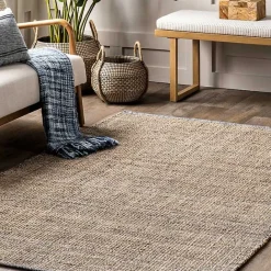 Best Kirklands Home Nona Emily Henderson x RugsUSA Area Rug, 4x6 Tan