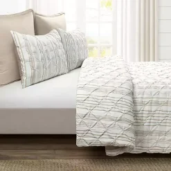 Best Kirklands Home Tan Pintuck Stripe Full/Queen 5-pc. Comforter Set