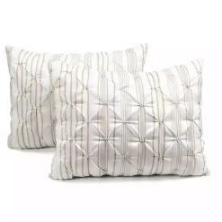 Best Kirklands Home Tan Pintuck Stripe Full/Queen 5-pc. Comforter Set