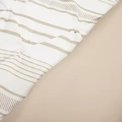 Best Kirklands Home Tan Pintuck Stripe King 5-pc. Comforter Set