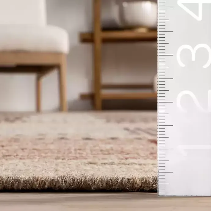 Sale Kirklands Home Plaid Emily Henderson x RugsUSA Area Rug, 4x6 Tan