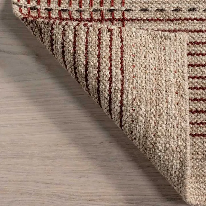 Sale Kirklands Home Plaid Emily Henderson x RugsUSA Area Rug, 4x6 Tan