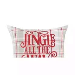 Best Kirklands Home Tan Plaid Jingle All The Way Throw Pillow