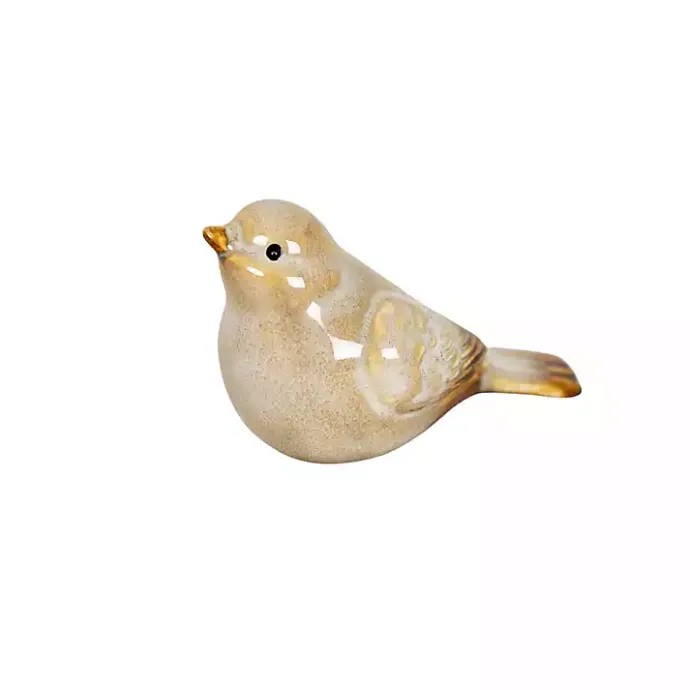 Hot Kirklands Home Porcelain Bird Figurines, Set of 4 Tan