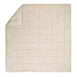 New Kirklands Home Riley Pleated 3-pc. Full/Queen Comforter Set Tan