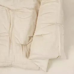 New Kirklands Home Riley Pleated 3-pc. Full/Queen Comforter Set Tan