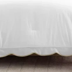 Sale Kirklands Home Tan Scalloped Edge 3-pc. Full/Queen Comforter Set