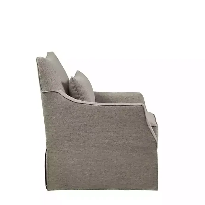 Sale Kirklands Home Skirted Swivel Martha Stewart Accent Chair Tan