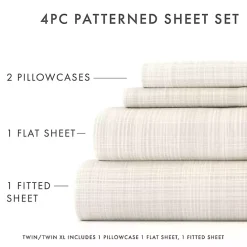 Kirklands Home Soft Thatch 3-pc. Twin Sheet Set Tan