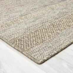 Best Kirklands Home Striped Indoor/Outdoor Area Rug, 7x9 Tan