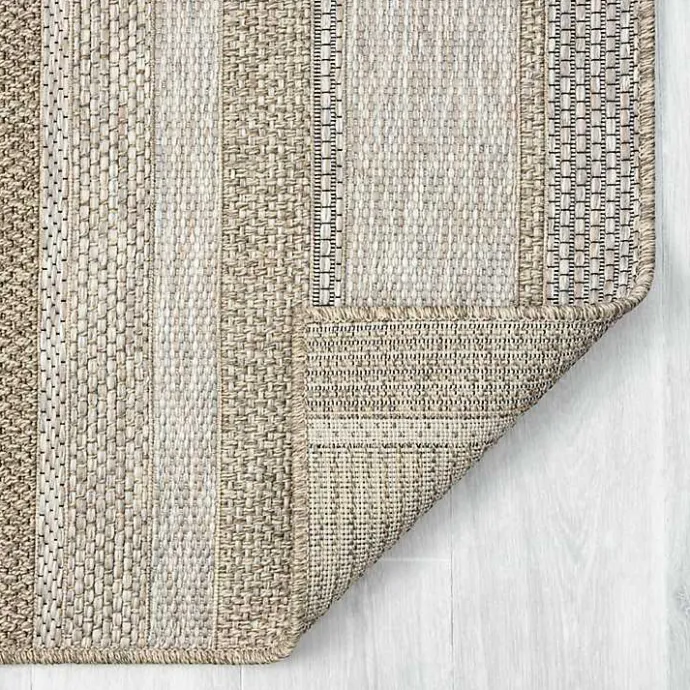 Best Kirklands Home Striped Indoor/Outdoor Area Rug, 7x9 Tan