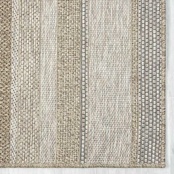 Best Kirklands Home Striped Indoor/Outdoor Area Rug, 7x9 Tan