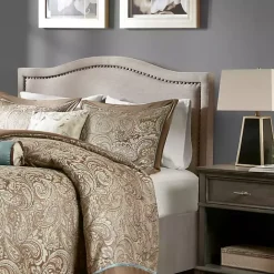 Outlet Kirklands Home Upholstered Augusta King Headboard Tan