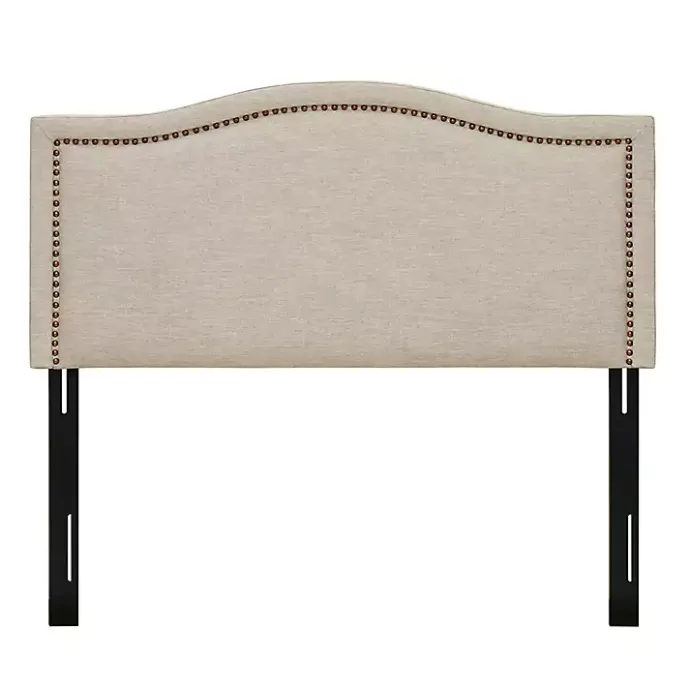 New Kirklands Home Upholstered Augusta Queen Headboard Tan
