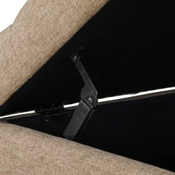 Sale Kirklands Home Upholstered Ava Coffee Table Ottoman Tan